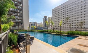 Pool - Apt. w/ Balcony, City View in Condo. Nva2217 (São Paulo)