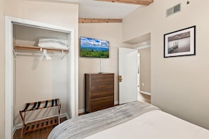 Enjoy your favorite shows from the comfort of your bedroom smart TV.