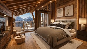 Room - 10m from ski slopes, 1st floor, fitness, sauna, terrace, tv, ski locker, 33m², Les 2 Alpes (Mont-de-Lans)