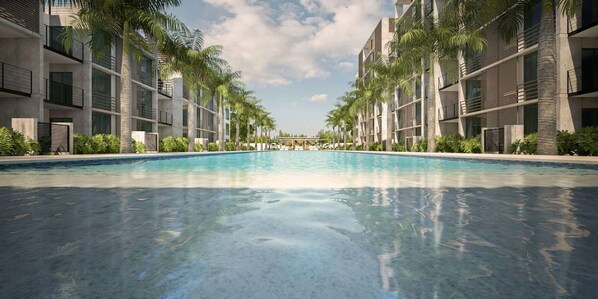 Pool - Modern 2 Bedroom Apart and Pool in Punta Cana (Punta Cana)
