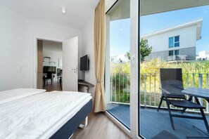Schlafzimmer mit TV