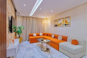 Living area - AS140 Luxury in the heart of downtown / Tram / Free parking (Casablanca)