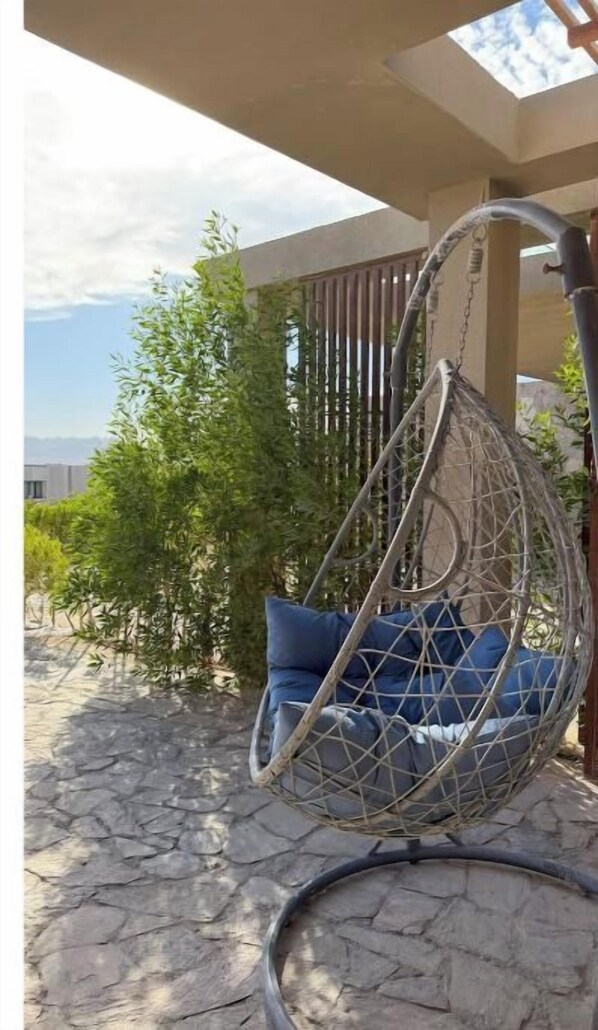 Terrace/patio - Luxury 1-Bedroom Sea View Villa | Soma Bay by Faramawy (Red Sea Governorate)