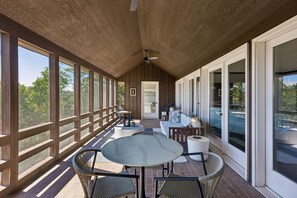 Veranda: Step outside and settle into the veranda lounge, perfect for slow mornings, casual conversations, and relaxing evenings in the open air. - Breathtaking mountain-view home w/ exclusive pool! (Goodlettsville)