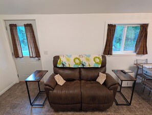 Living area - Cozy 1-bedroom apartment by the woods (Ogilvie)