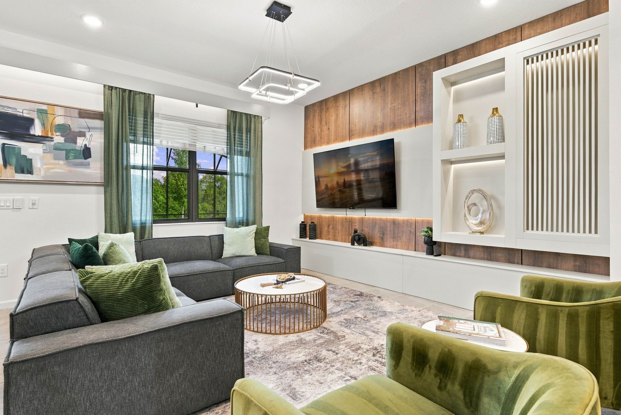 Chic and spacious living room