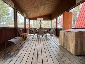 Dining - Forest Chalet | Hot Tub, Fireplace 5 min to slopes (Orford)