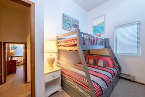 Bedroom 3 (loft) with a twin-over-full bunk bed - Park Ave 268 | Heated Pool | Hot Tub | Fireplace | Trail-Side | Walk to Dining | Free Bus (Park City)
