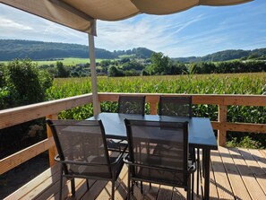 Outdoor dining - Camp Diekirch - Mobile Home Plus (6 people) (Erpeldange-sur-Sûre)