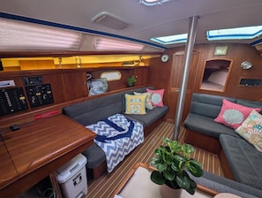 Interior - Counting Stars Sailboat Stay | 2 Cabins, Pool Access & Free Downtown Shuttle (Stock Island)
