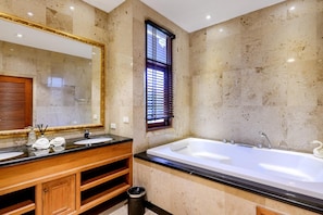 Bathroom - Balinese 3BR Pool Villa with Sauna (BA3) (Pattaya)