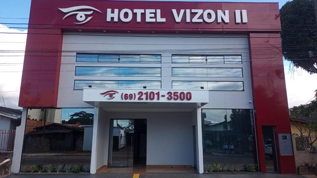 A hotel named 'HOTEL VIZON II' with a contact number (69)2101-3500.