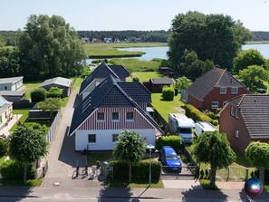 Aerial view - Breege Vacation Rental: Between the Bodden and the Sea (Breege)