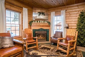 Interior - Glamping Cabin 7 | Queen Bed, Trailside, Pets OK (Bessemer Township)