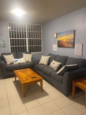 Living area - Brilliant 3-bedroom condo with AC in sunny Fajardo (Fajardo)