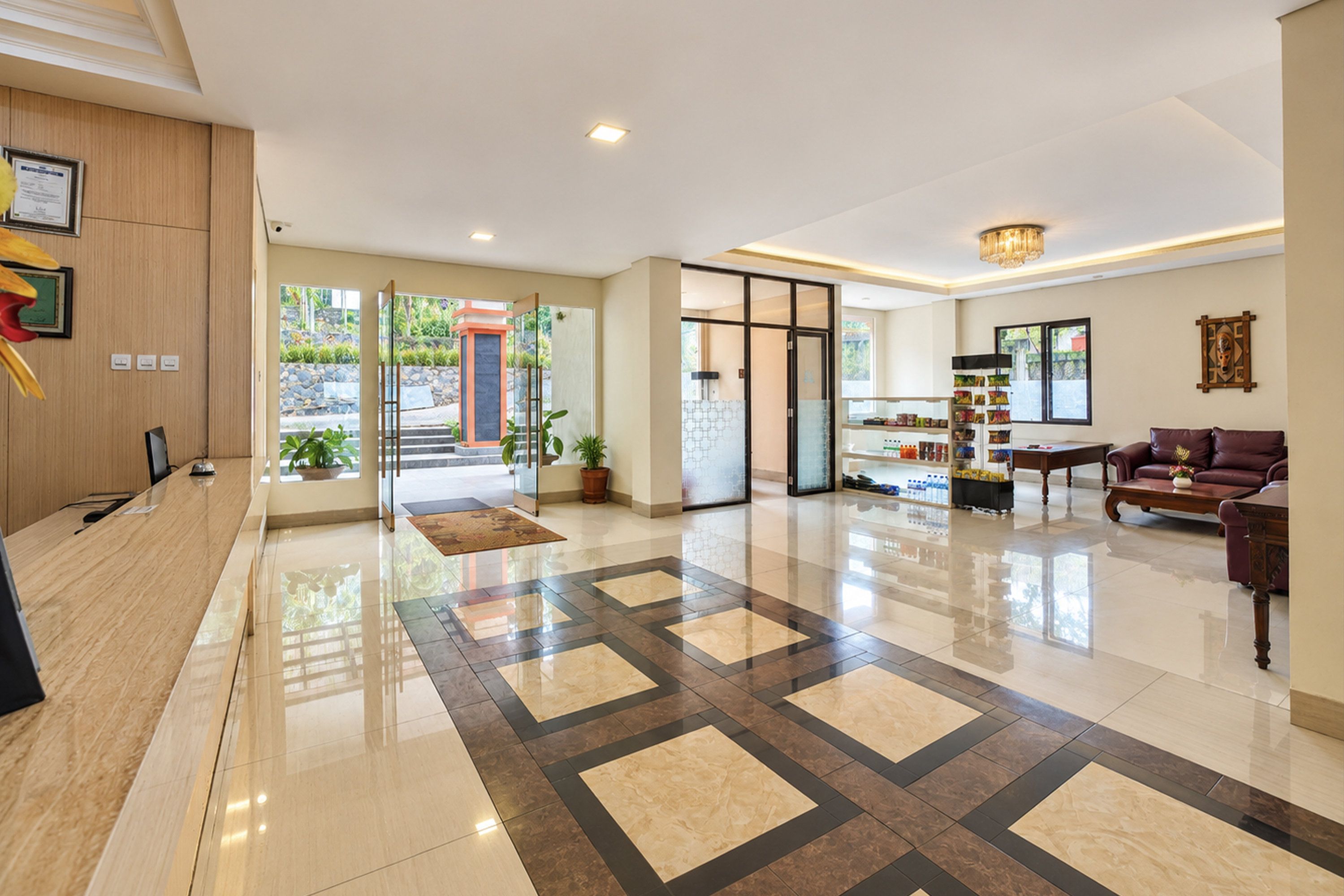 Lobby sitting area