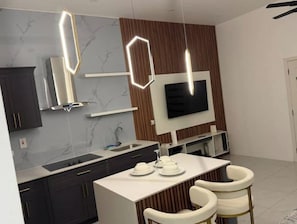 Private kitchen - Qamar Villas | Two Private 1-Bedroom Suites (Kingston)
