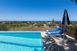 Pool - Sea views & full privacy Villa Aetos (Rethymno)