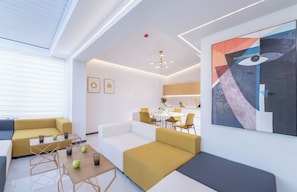 Living area - Spectacular Rooftop Loft Ell Fil (Iraklio)