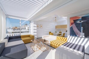 Living area - Spectacular Rooftop Loft Ell Fil (Iraklio)
