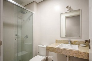 Bathroom - Studio in Condo. w/ Pool & City View Lsa0312 (Florianópolis)