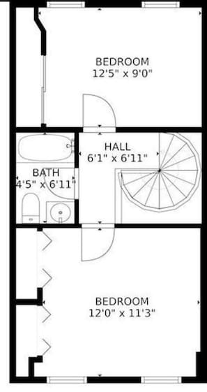 Floor plan - 2-bedroom apartment in fabulous Baltimore with free parking (Baltimore)