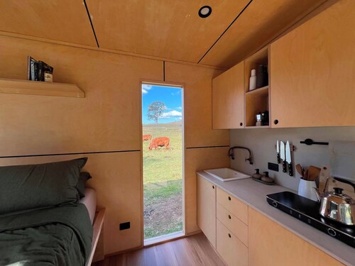 Off-grid tiny home on the creek