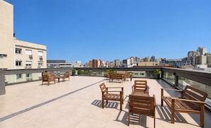 Outdoor dining - Studio in Condo. w/ Pool & City View Tbf0609 (Porto Alegre)