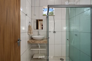 Bathroom - Apt. in Condo. 160m From the Beach Cnm0002 (Porto Seguro)