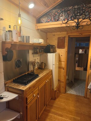 Private kitchen - Private Tiny House With Hot Tub near Ashland (Talent)