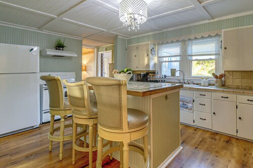 Walk to Town! West Liberty Home w/ Gazebo & Deck