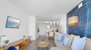 Living room - Stylish 1BR APT - Resort Amenities & Pool (Hallandale Beach)