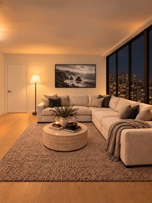 Living area - Stunning NYC Skyline Views in Heart of City (New York)