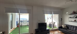 Living area - Sea-view townhouse, pool & terrace – La Herradura (AN)