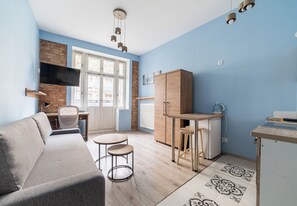 Living area - Wierzbięcice Homely Studio (Poznań)