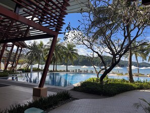 Pool - Serene 1-bedroom condo with AC inside Pico De Loro Resort (Nasugbu)