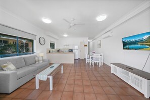 Living area - Waterfront 2BR Retreat | 2 Apartments + Pool (South Townsville)