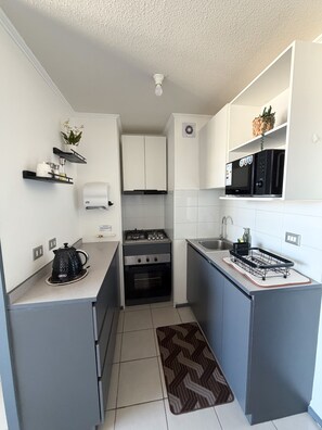 Private kitchen - Centrally located, new apartment with a beautiful view (Rancagua)