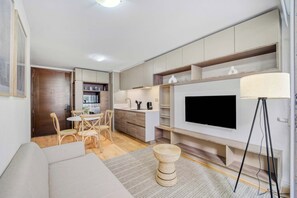 Living area - Ñuñoa Botanic 2D - Estacionamiento y AC (Ñuñoa)