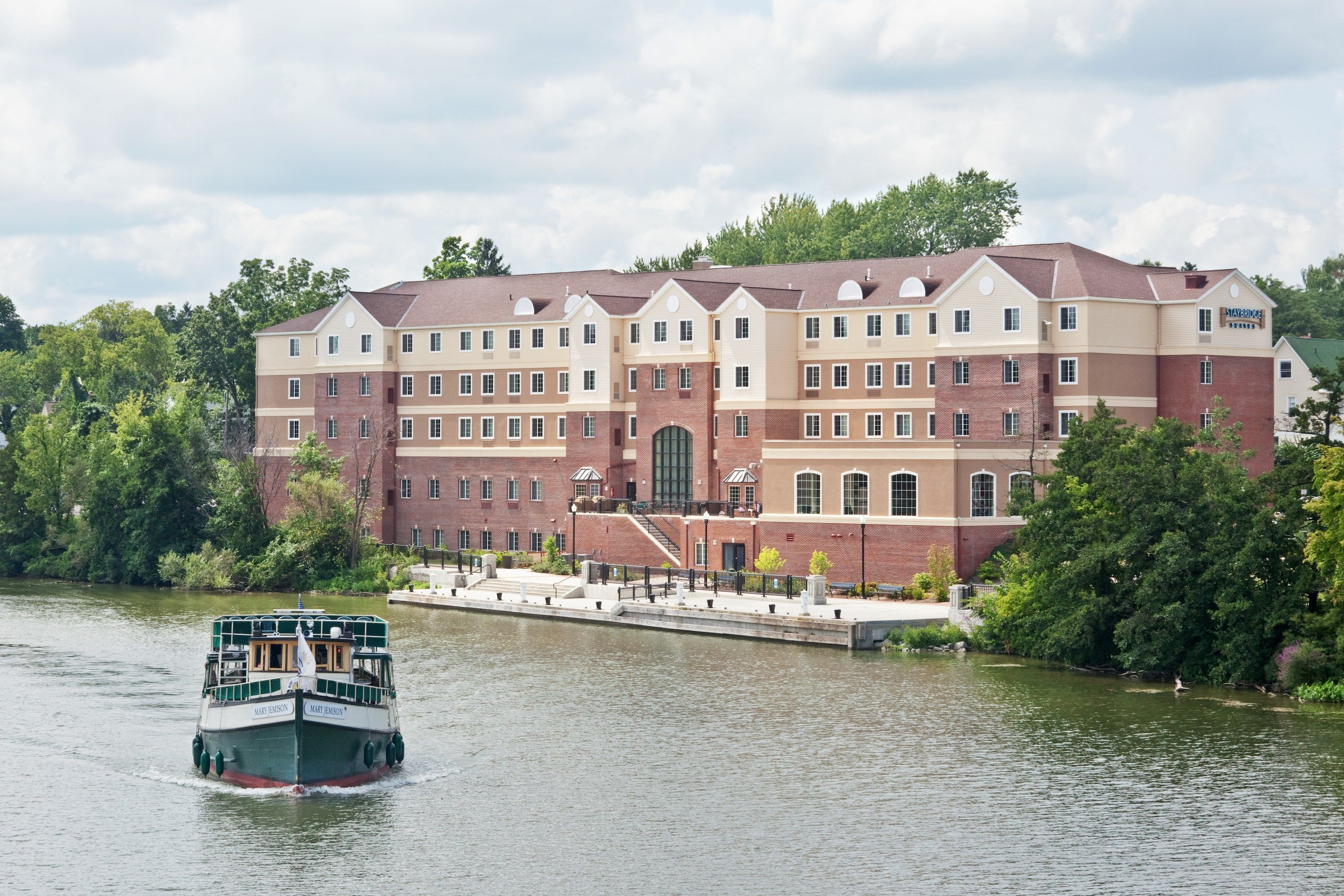Boat on the Genesee River near the property