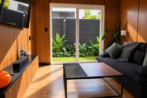 Living area - Modern Boquete Loft, Private Garden, Walk to Town, AC (Bajo Boquete)