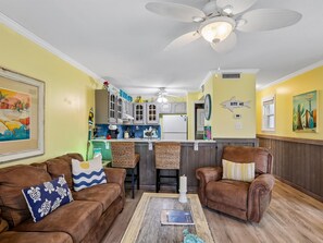 Open + Inviting Floor Plan - Two Bedroom Coastal Beach Condo + Water Views (Carolina Beach)