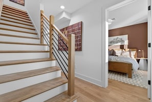 Stairs from third floor to rooftop patio. - Rooftop Lounge, Walk to Restaurants, 3 miles to Downtown (Nashville)
