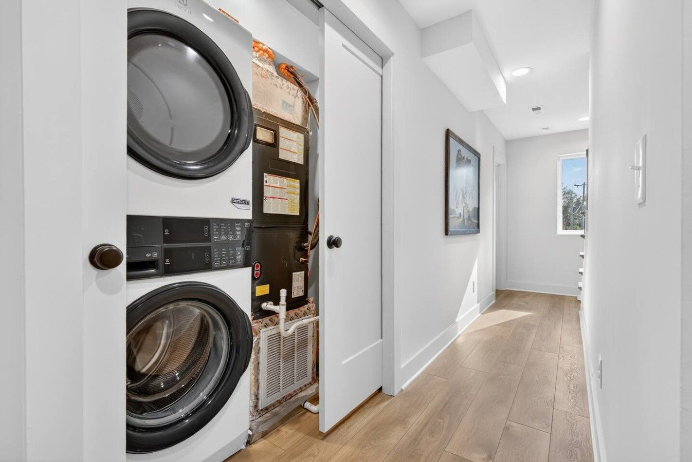 Washer and dryer available to use.
