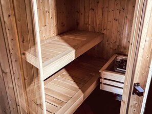 A wooden interior with two open shelves and a small drawer unit. - Klarka 3 by Interhome (Rokytnice nad Jizerou)