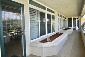 Front of Condo - 7204 Towers 8-2/2 oceanfront unit on traffic free beach (Ponce Inlet)