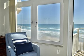Primary Bedroom - #603 Blue Surf 2/2 Direct Oceanfront Condo on Traffic Free Beach (Daytona Beach Shores)