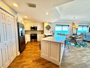 Kitchen - Sanibel Condo #1002 3/3 Direct Oceanfront NE Corner (Daytona Beach Shores)