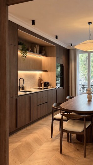Private kitchen - Vrbo Property (Paris)