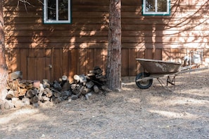 Some community firewood my neighbors and I share.  I politely ask my guests to bring their own firewood :) - ~THE LAZY DAISY CABIN~ unwind from the grind (Big Bear)